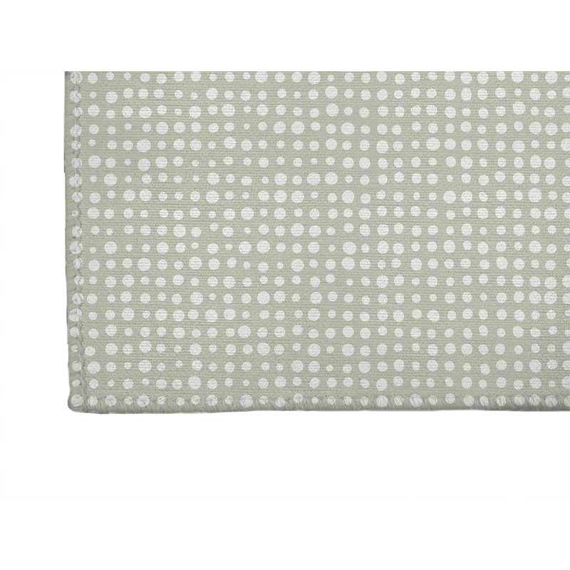 Assorted Dots Non-Slip Outdoor Rug, Rectangle 3' x 5'