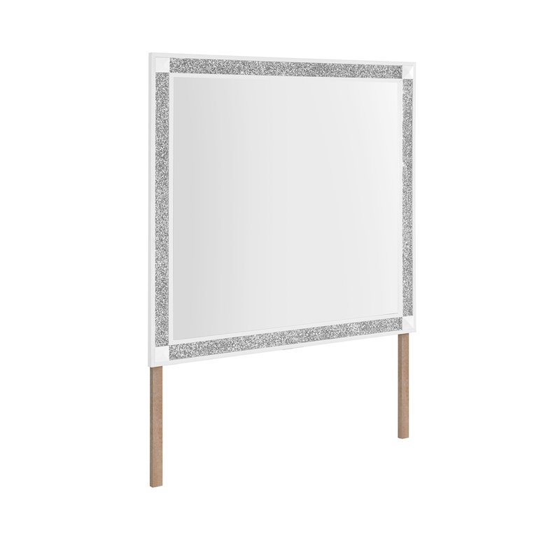 Miroir mural moderne blanc minimaliste | Idée de cadeau