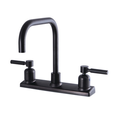 Kingston Brass Kaiser Two-Handle 2-Hole 8" Centerset Kitchen Faucet