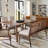 Walnut Grove Polyester Blend Upholstered Bench