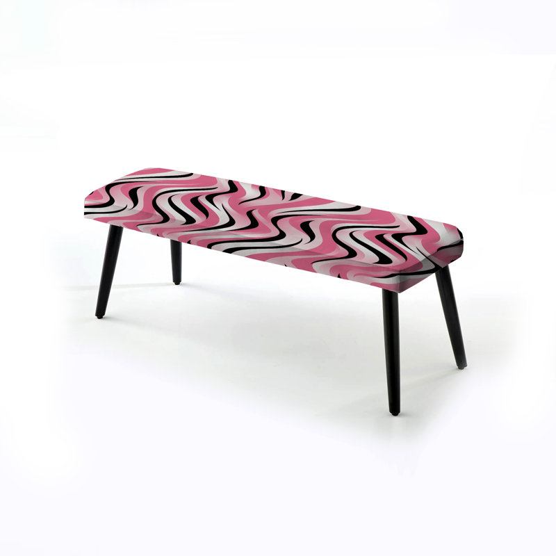 Papier peint rose avec motif zébré rose
