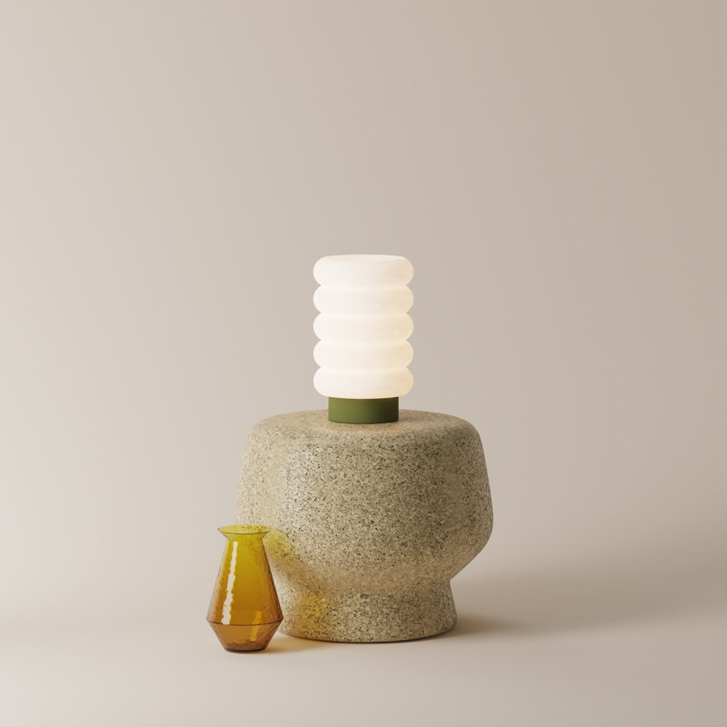 Argizari Table Light, 10" H x 6" W x 6" D, Olive