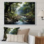 «Gentle River Through Country Charm Forest», art mural forêt fluviale-1395651176-1395651182
