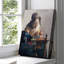 «The Lacemaker», toile tendue sur toile par Johannes Vermeer-956638009