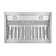 Hauslane 860 Cubic Feet Per Minute Convertible Insert Range Hood with Baffle Filter and Light Included
