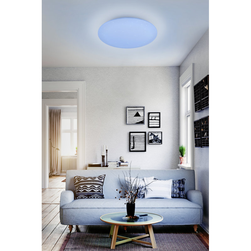 Njteh LED Flush Mount, 12cm H x 60cm W x 60cm D