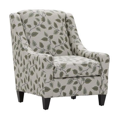 Chaise d'appoint rembourrée 31 po avec accoudoirs inclinables avec coussin réversible - été vert