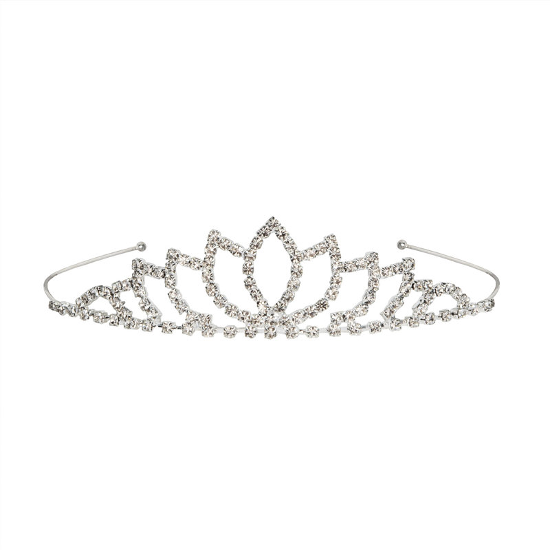 Diadème royal en strass - paquet de 6