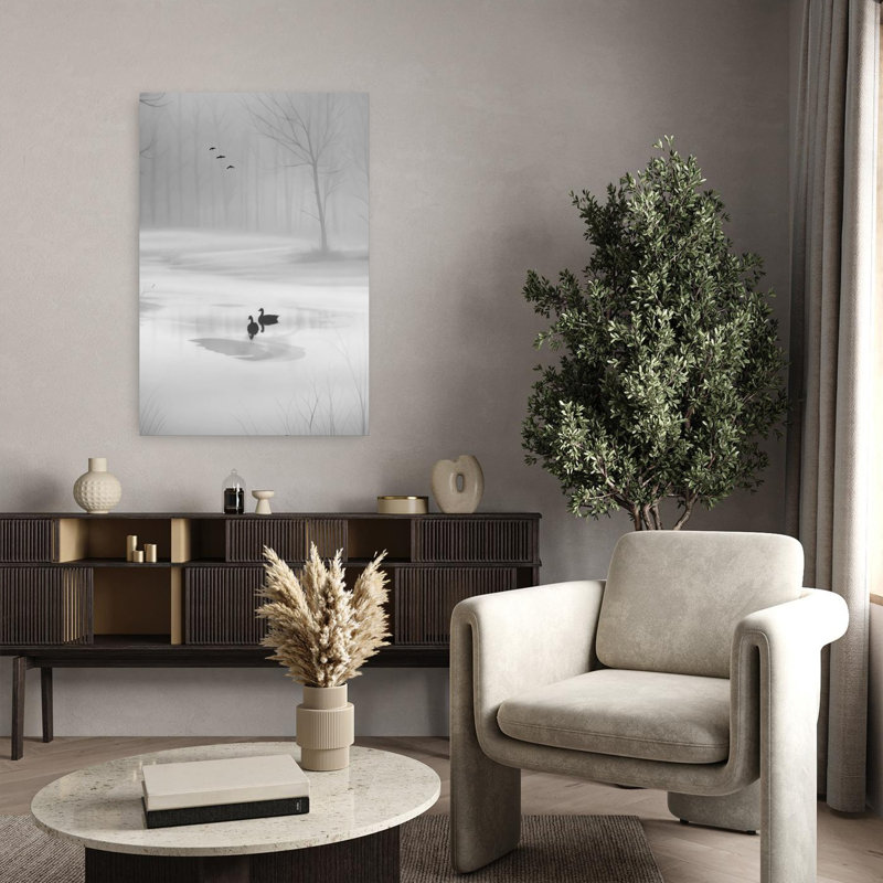 Art mural contemporain abstrait pacifique, H 36 po x l 24 po