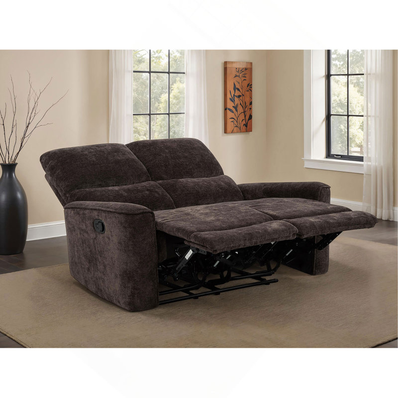 Causeuse inclinable Trask, Dark Brown Fabric
