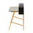 Glass Top Metal Base Writing Desk