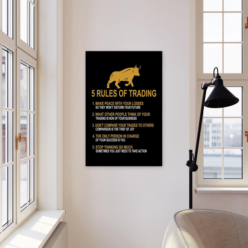 5 Rules of Trading Trader, H 36 po x l 24 po x P 1,25 po