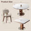 5 pièces Karoline avec 4 chaises rembourrées