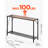 Narrow Console Table, 41.7" Behind Couch Table with Power Outlets, 2-Tier Long Entryway Table, Sofa Table with Metal Frame and Charge Station, Hallway, Living Room, Designed for Entryway
