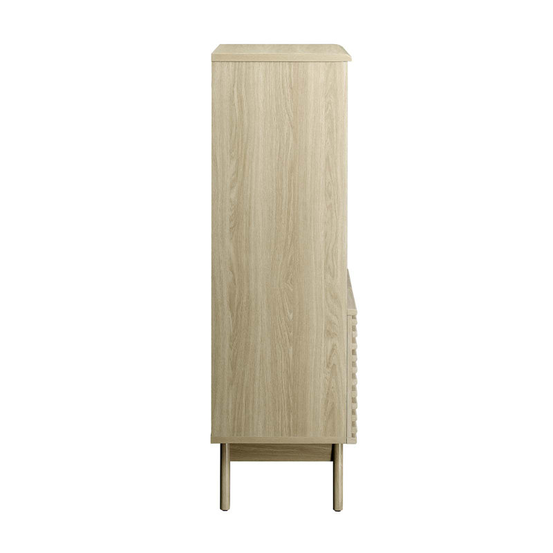 Modway Render Display Cabinet Bookshelf, Beige