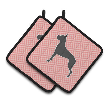 Red Barrel Studio® Gingham Polyester Potholder Set