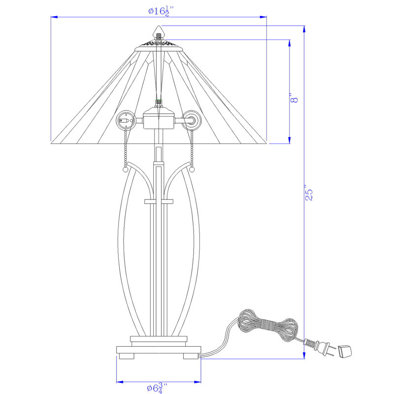 Lampe de table en métal VanVleet