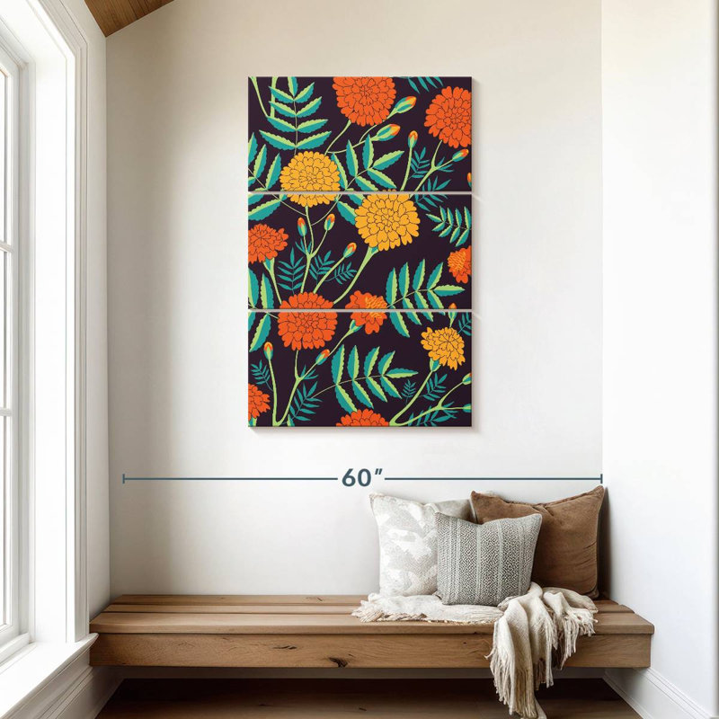 Motif de souci Harnek, H 45 po x l 28 po