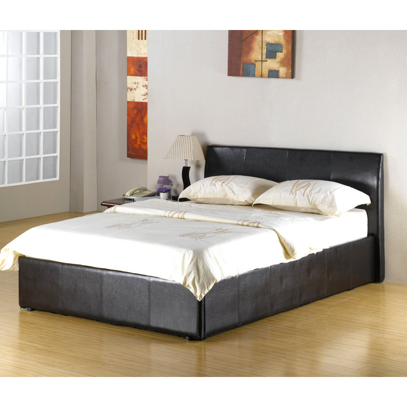 Quentin Upholstered Ottoman Storage Bed, Double (4'6), Black