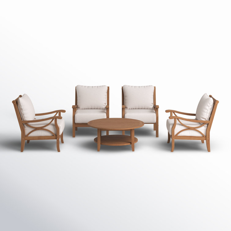 Brunswick Teak Seating Group with Cushions