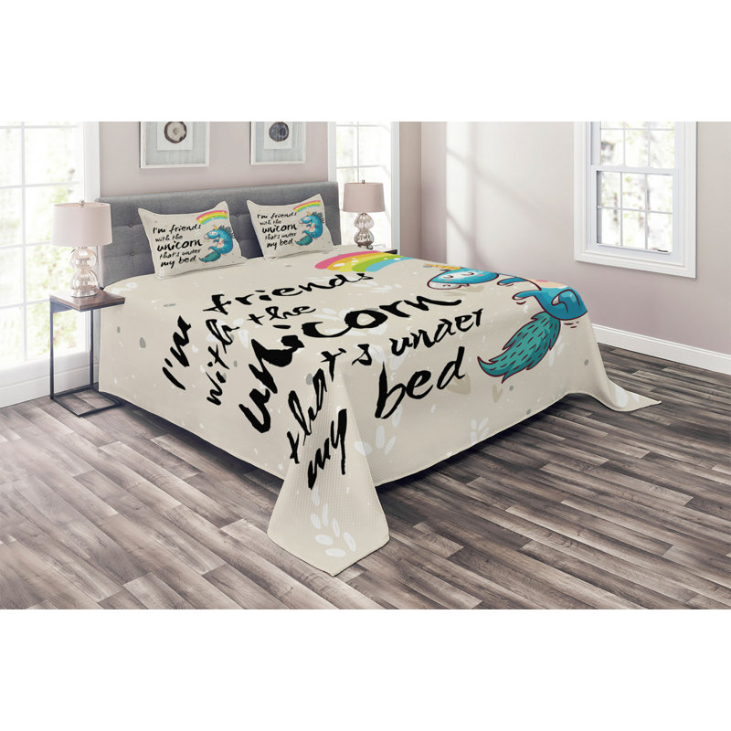 Polyester Coverlet, King Bedspread + 2 Shams