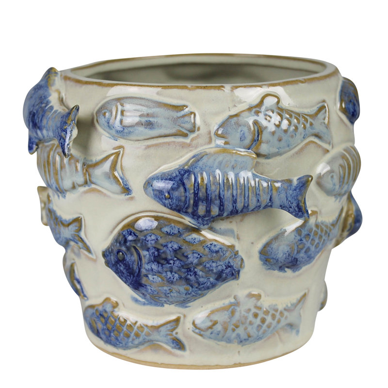 Fish Cachepot, Ceramic