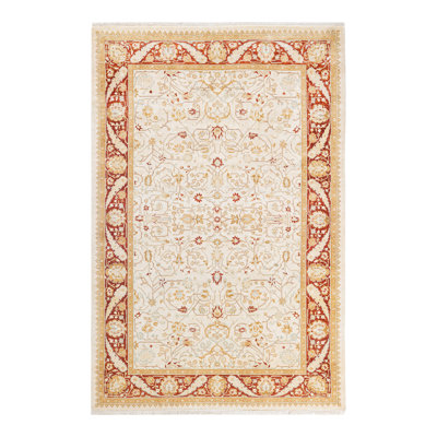 Classic One-of-a-Kind 4' 2" X 6' 3" Hand Knotted Area Rug