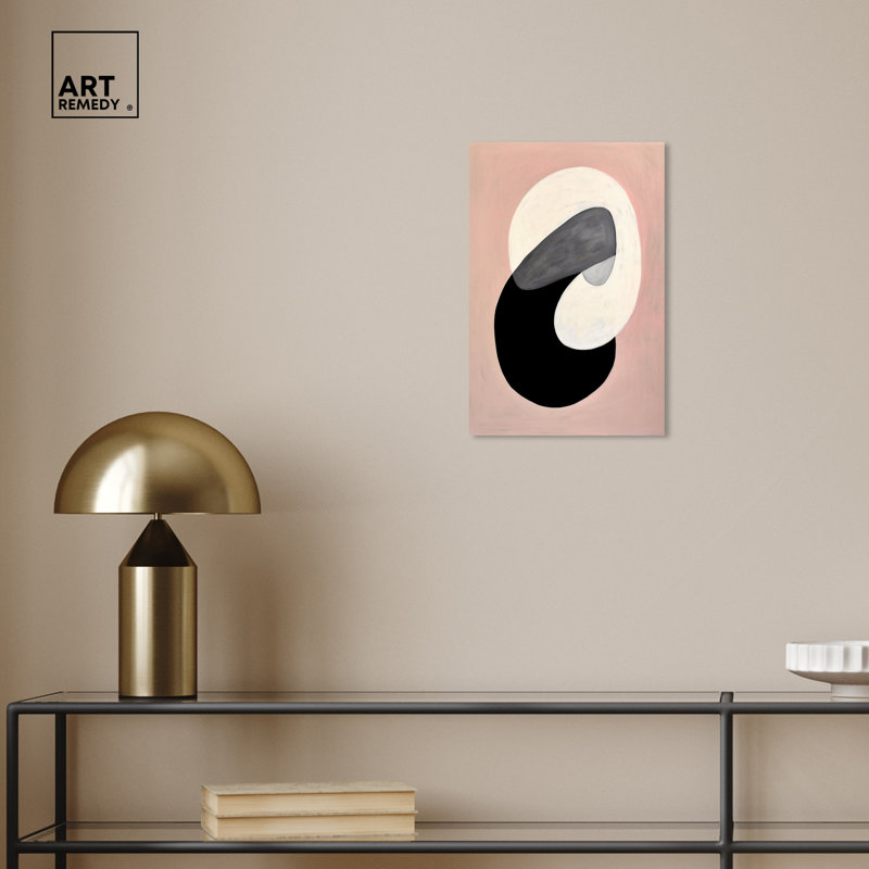 Standard Locks Contemporary Abstract Shapes Canvas Wall Art, 10" x 15"