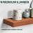 Floating Shelves For Wall Mount, Solid Walnut Wood Shelves Set Of 2, Thick And Wide Sturdy Shelf For Bedroom, Bathroom, Kitchen, Living Room Decor-1236571074
