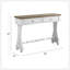 Console au fini blanc antique