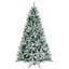 Arbre de Noël à charnière enneigé 7 pi avec 1116 pointes et base en métal 7 pi
