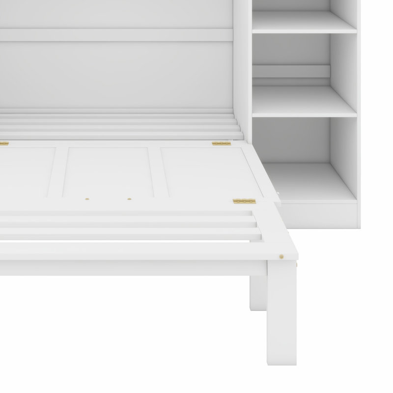 Lit escamotable avec tablettes et garde-robe Murphy
