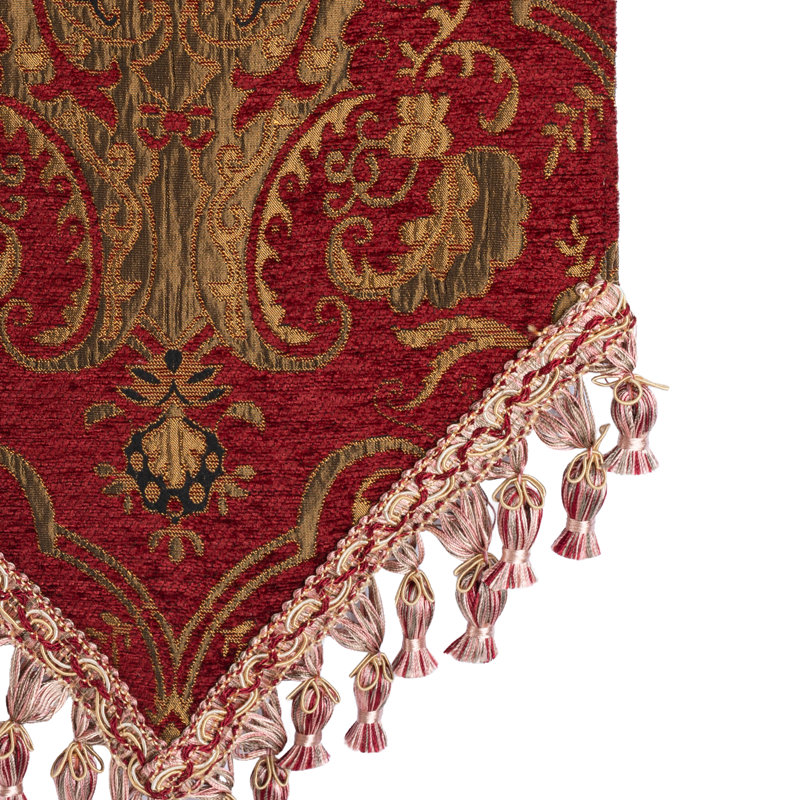 Elva Table Runner, Red, 108" L x 13" W