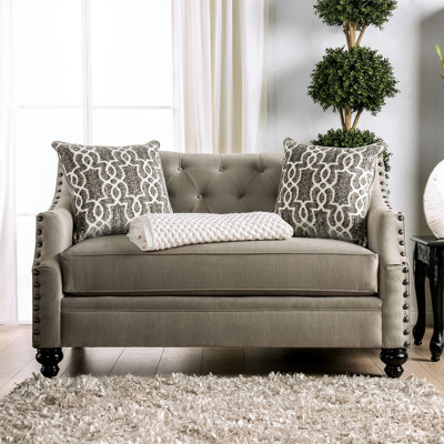 Onamia 65" Chenille Recessed Arm Loveseat