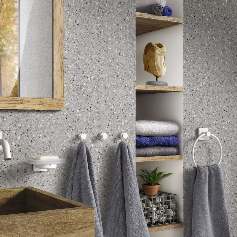 Wall mounted soap dish -square escutcheon 
