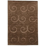 Super Tibetan Abstract Area Rug in Taupe/Beige