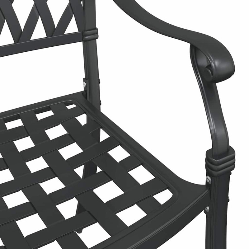 Patio Dining Armchair, Black