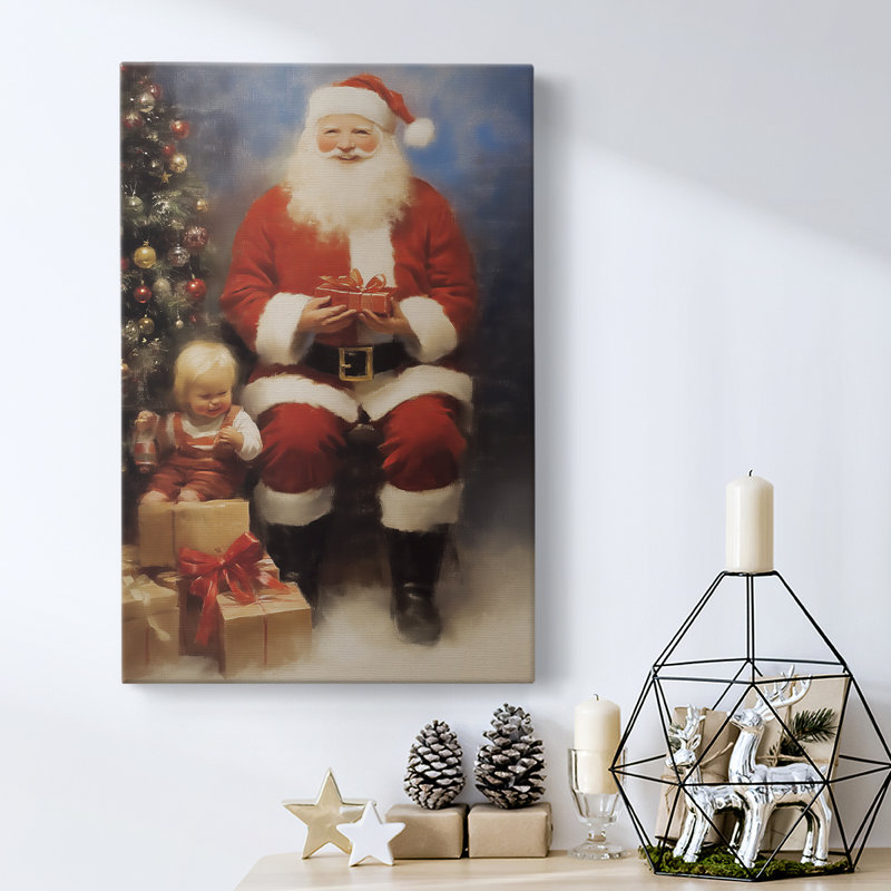 Art des Fêtes de Noël - Toile tendue avec châssis - Série 2-CECXVII, H 18 po x l 12 po