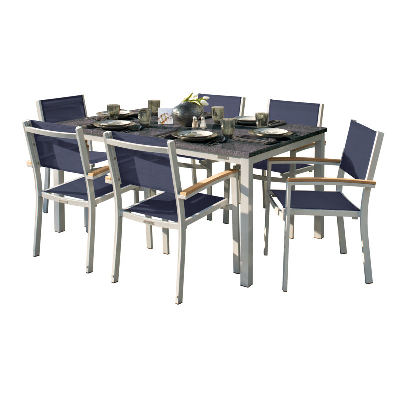 Ensemble repas 7 pièces Caspian, Stylo à encre