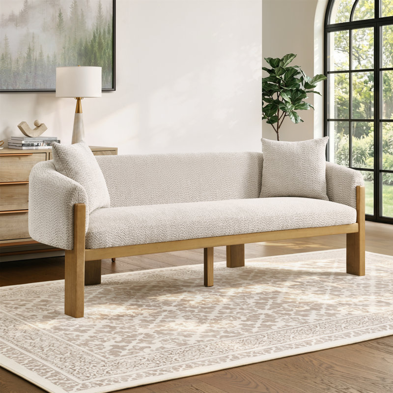 Canapé 3 places Caradon, Almond Cushion/Light Ash Frame