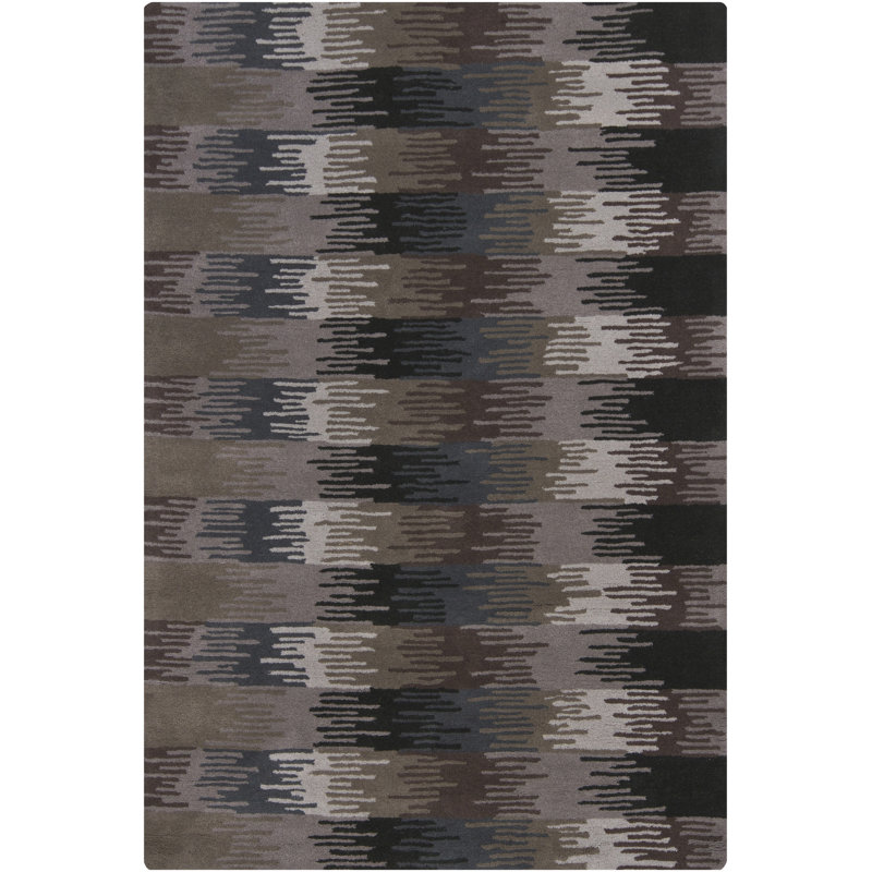 Navyan Brown/Black Area Rug, 7'9" x 10'6"