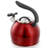 Mr. Coffee 2.1 Quart Stainless Steel Whistling Tea Kettle in Red