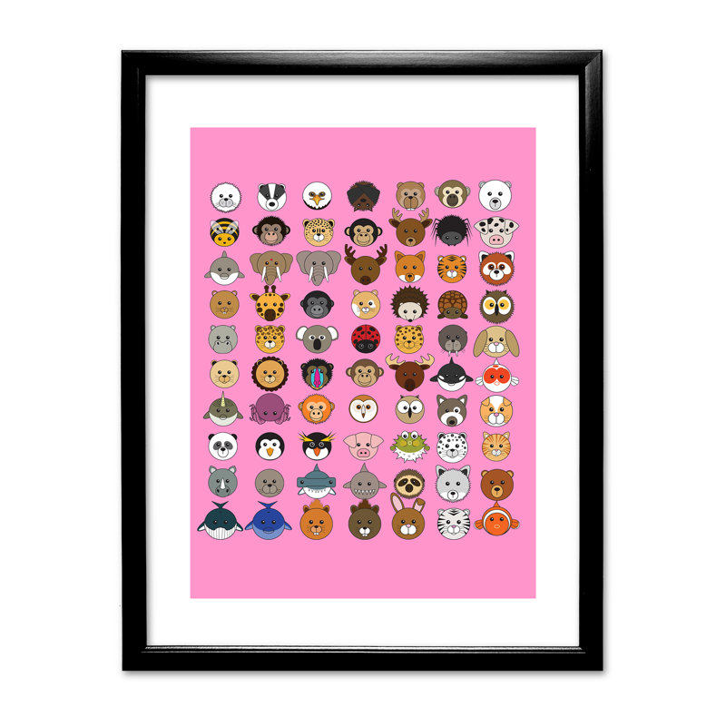 Single Picture Frame Print, Black