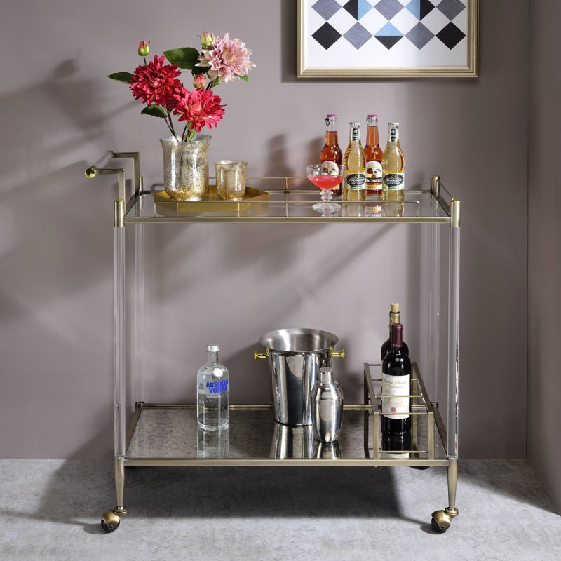 Chariot-bar moderne et minimaliste