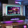 70" Floating Fireplace TV Stand for TVs up to 80", Wall Mounted Media Console with LED Lights