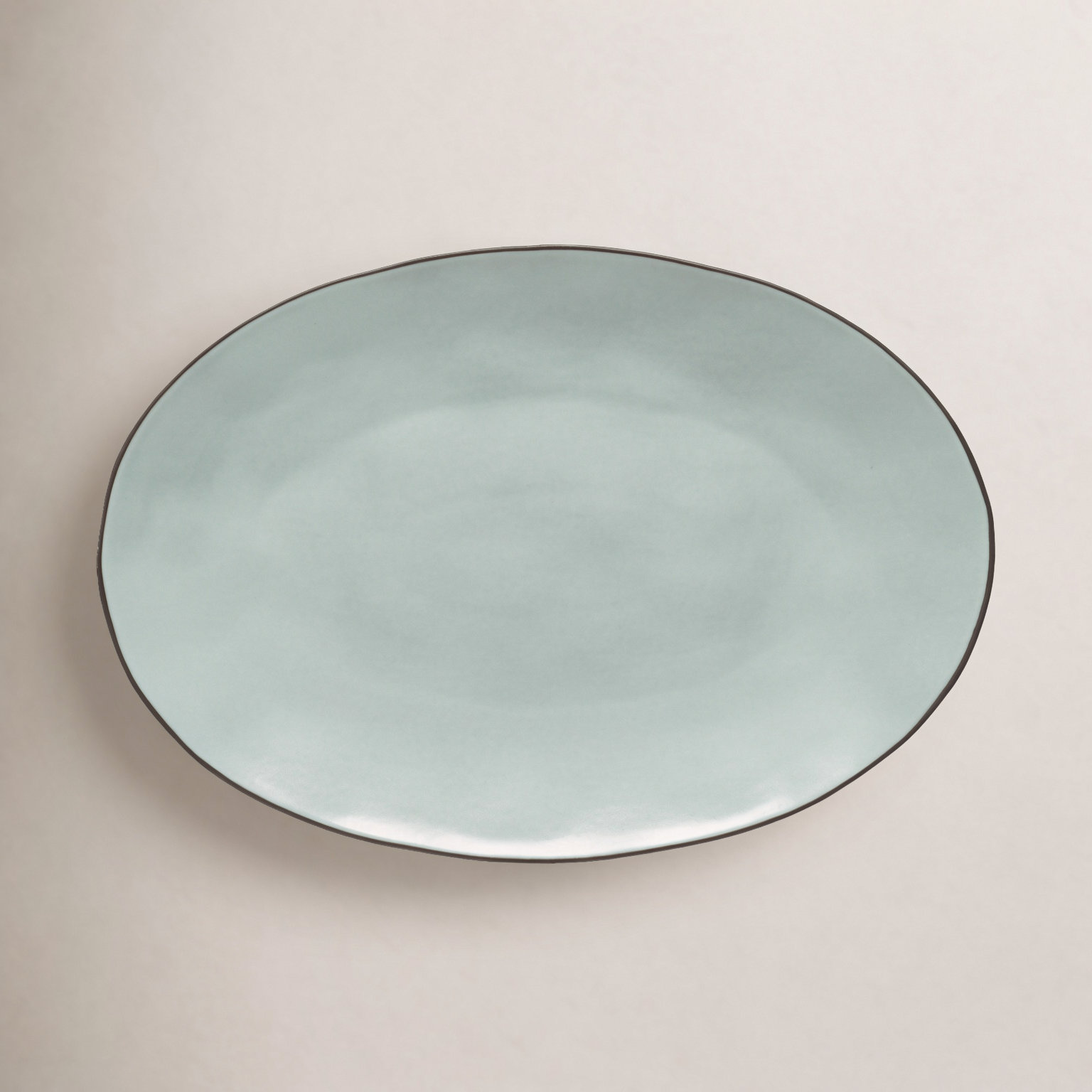 Stacked Organic Oval Platter, Dune Path