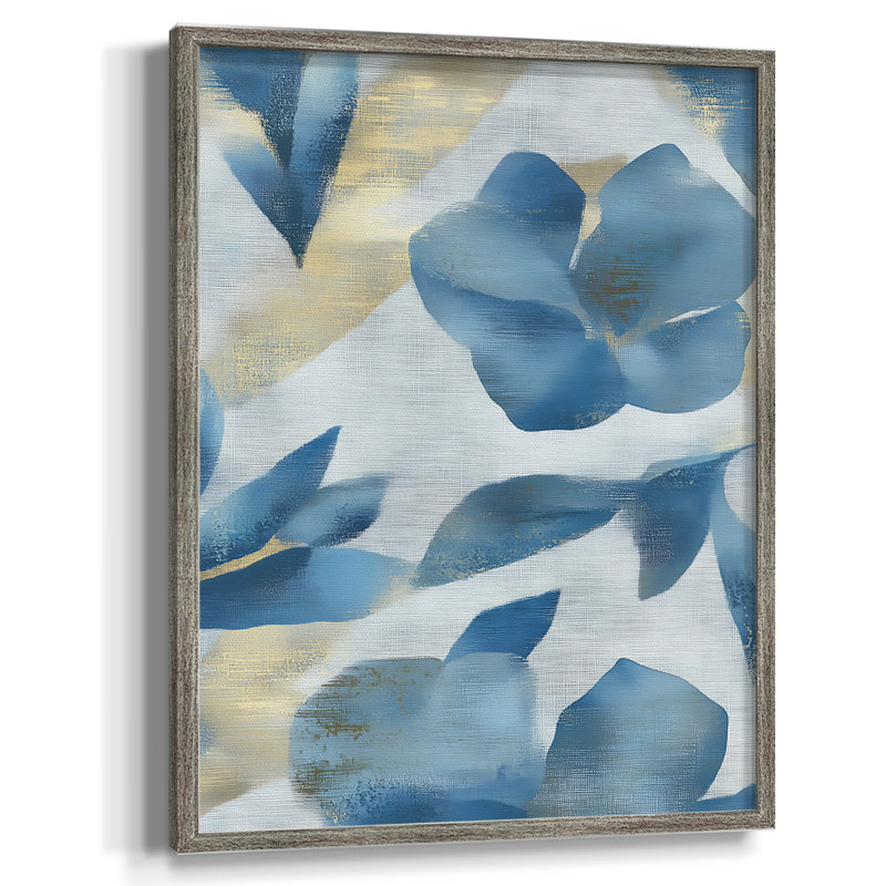 Reproduction encadrée FLORAL Series Dxxxv - bois massif, H 30 po x l 24 po