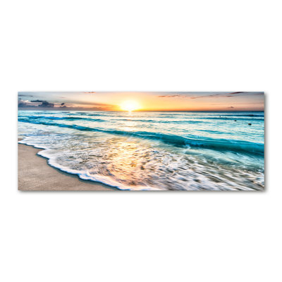 Sunset Beach - No Frame Print on Canvas