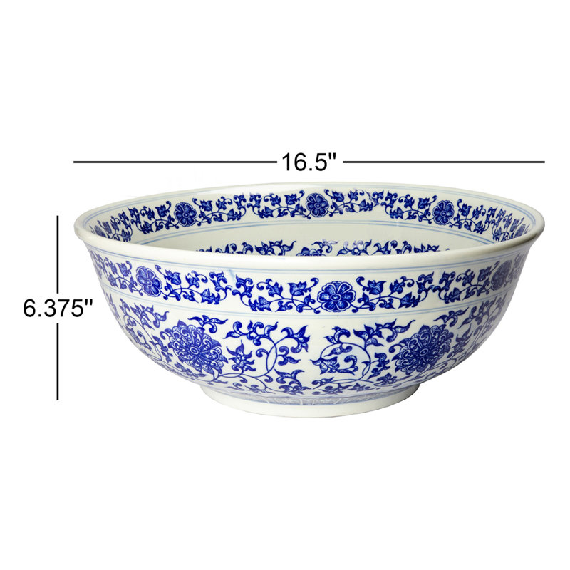 Eden Bath 16.5 " Vitreous China Circular Bathroom Sink
