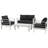 Lennon 4 - Person Patio Conversation Set with Cushions-233746841